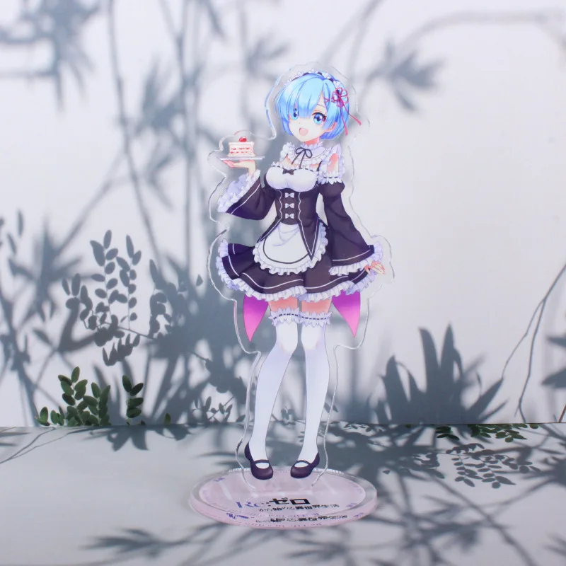 

Anime Re: Life In A Different World From Zero Acrylic Figure Stand Emilia Rem Ram Cosplay Accessory Desk Home Decor Gift