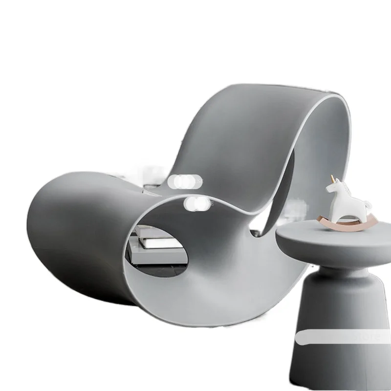 

Европейские пластиковые стулья для гостиной, креативное кресло-качалка, мебель для гостиной, дизайнерское кресло-качалка