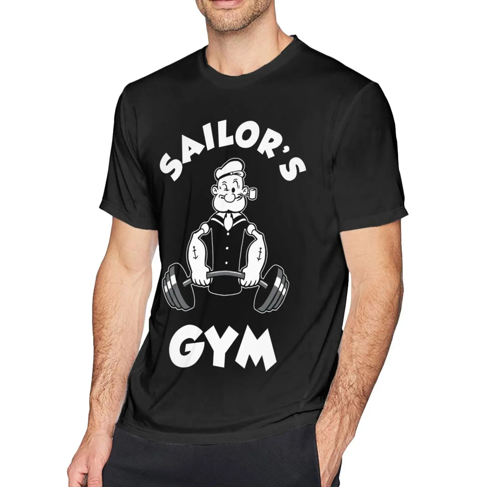 

Футболка мужская оверсайз из хлопка, Матросская тренировочная рубашка, одежда в стиле Харадзюку, одежда в стиле аниме