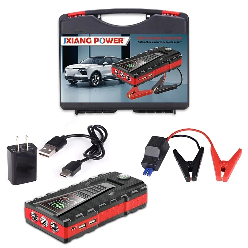 

40000MAh 12V Car Portable Jump Starter Power Bank Car Battery Booster Charger Starting Device Petrol Car Starter US Plug