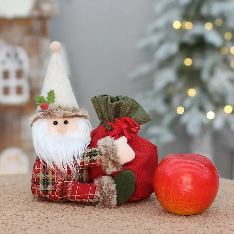 

Рождественские сумочки на шнурке, сумки для подарков, сумки для печенья, яблок, игрушек, конфет и подарков, снеговик, лось, дизайнерские сумки