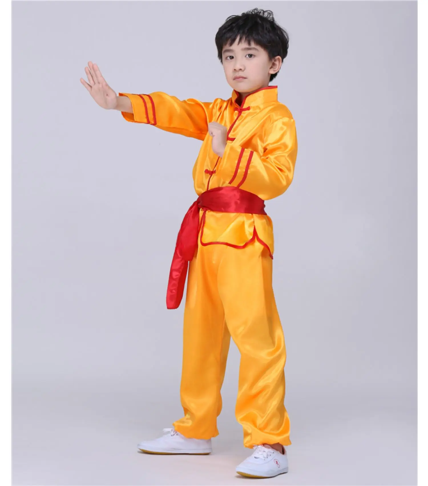 Костюм для боевых искусств рубашка брюки комплект детская одежда выступлений