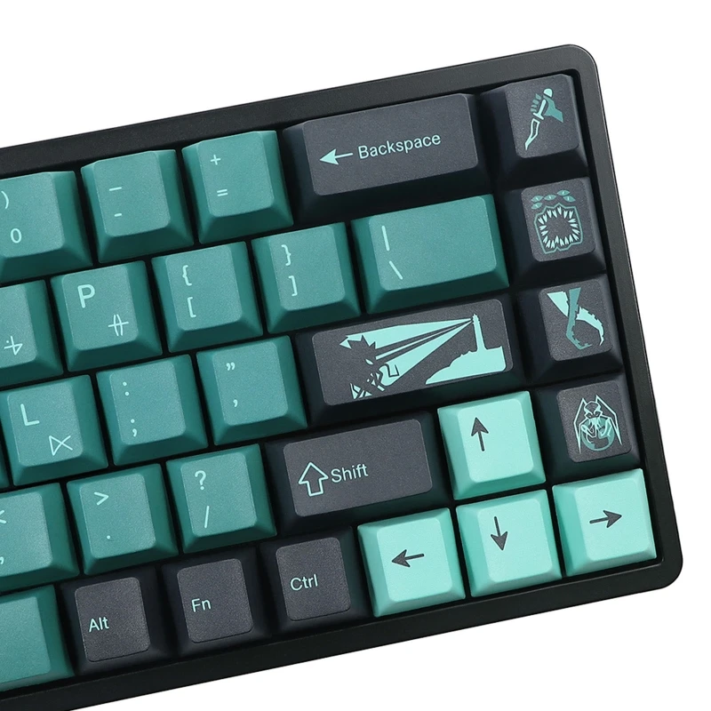 

135Key/set Terror Below PBT Dye Subbed Keycaps For MX Switch Mechanical Keyboard YYDS