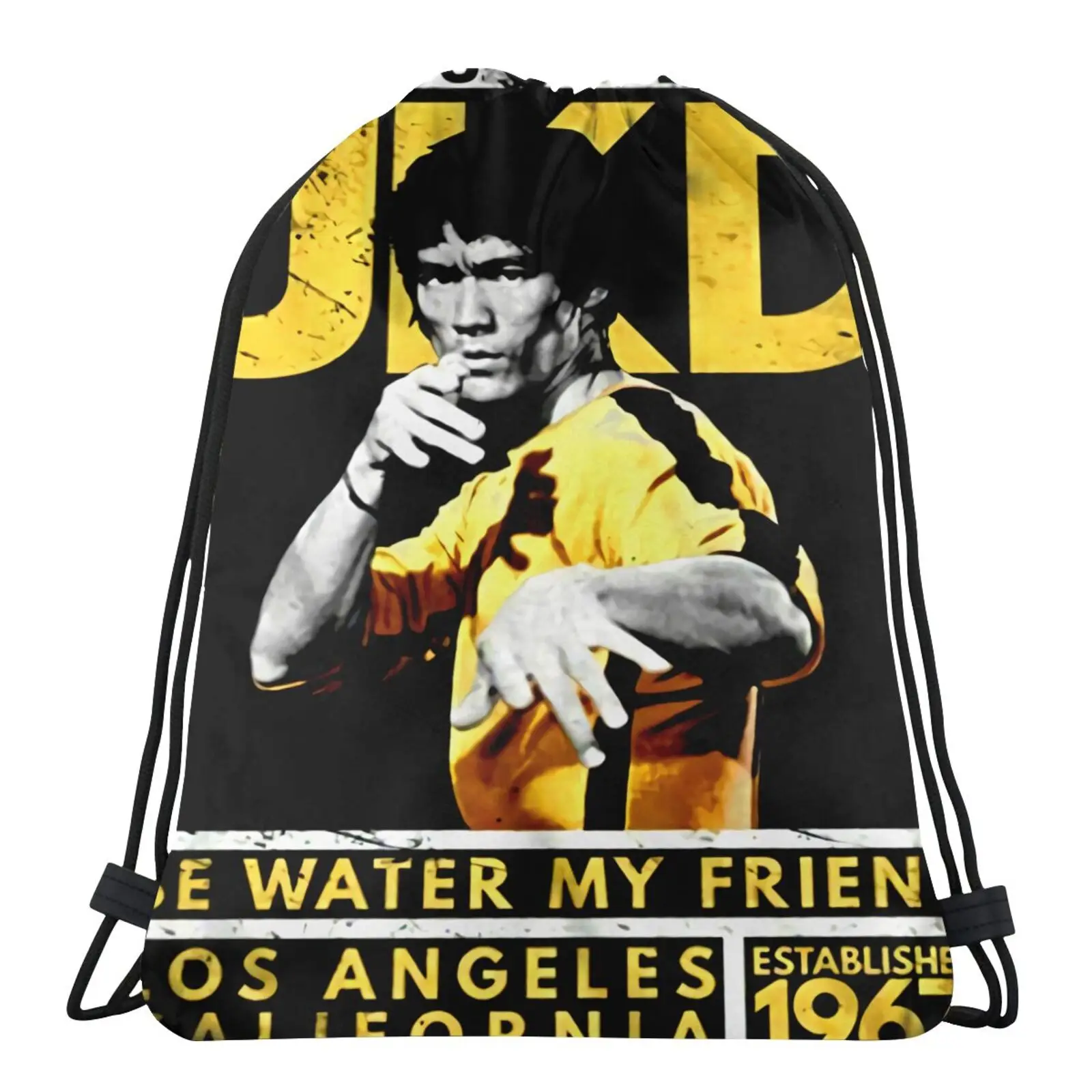 

Bruce Lee Be Water My Friend 2078 Bag Christmas Sack Canvas Bag Canvas Bags Organza Bags Draw String Bags Pouch Waterproof Bag