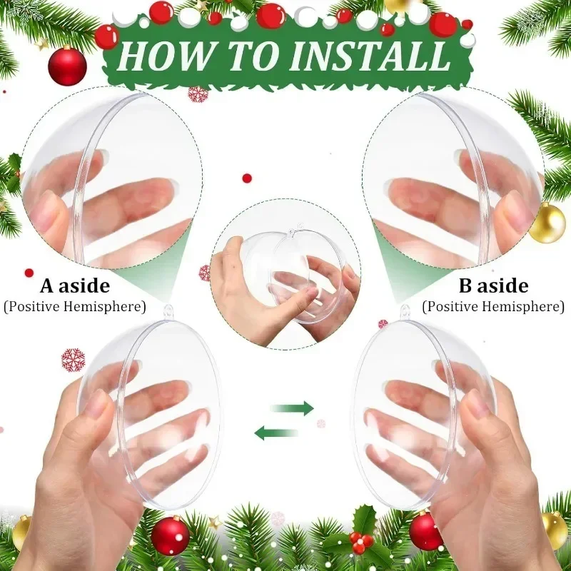 Прозрачный шар для рождественской елки