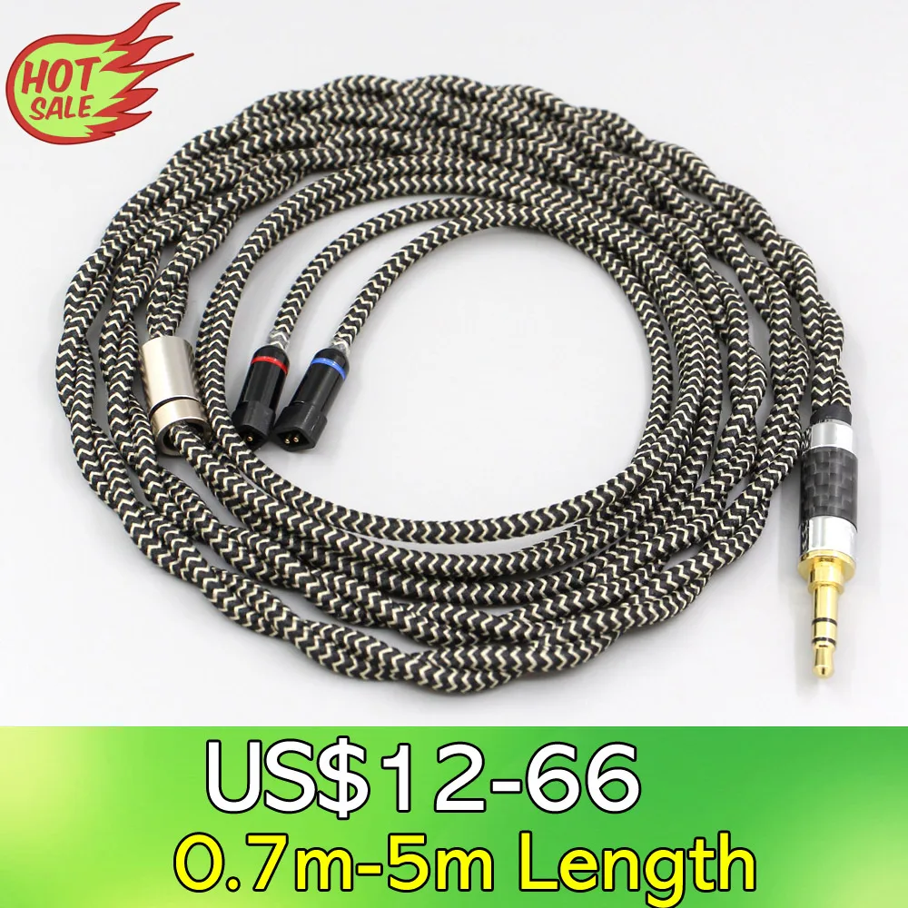 

2-жильный 2,8 мм защитный плетеный кабель для наушников Litz OFC для UE11 UE18 pro QDC Gemini-S