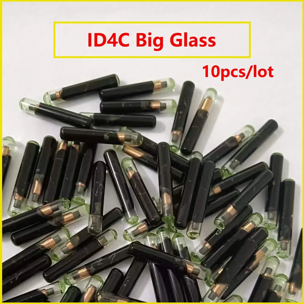 10 шт./лот ID4C Большой Стеклянный чип (после продажи) ID 4C Автомобильный ключ для Ford