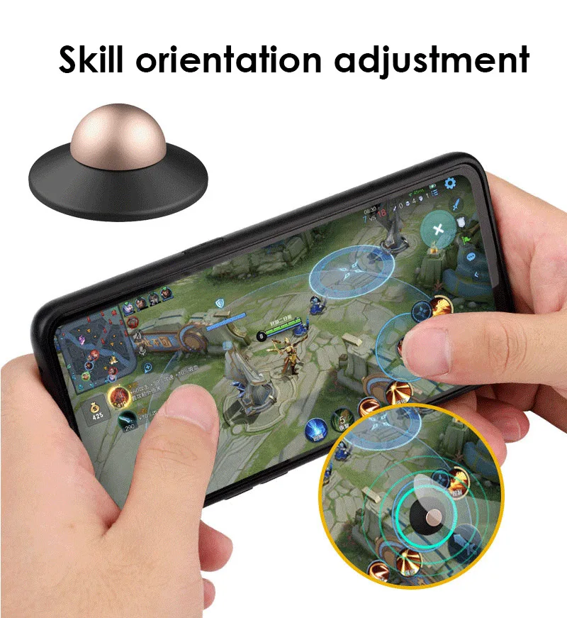 

Compatible With Multiple Games Gamepad Portable Mini Controller Low Screen Occupancy Round For Mobile Phone Tablet Suction Cup