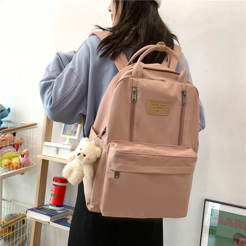 

Kawaii Women Backpack Cute Female Schoolbag Korean College Students School Bags for Teenager Girls Portable Travel Backbag 2023