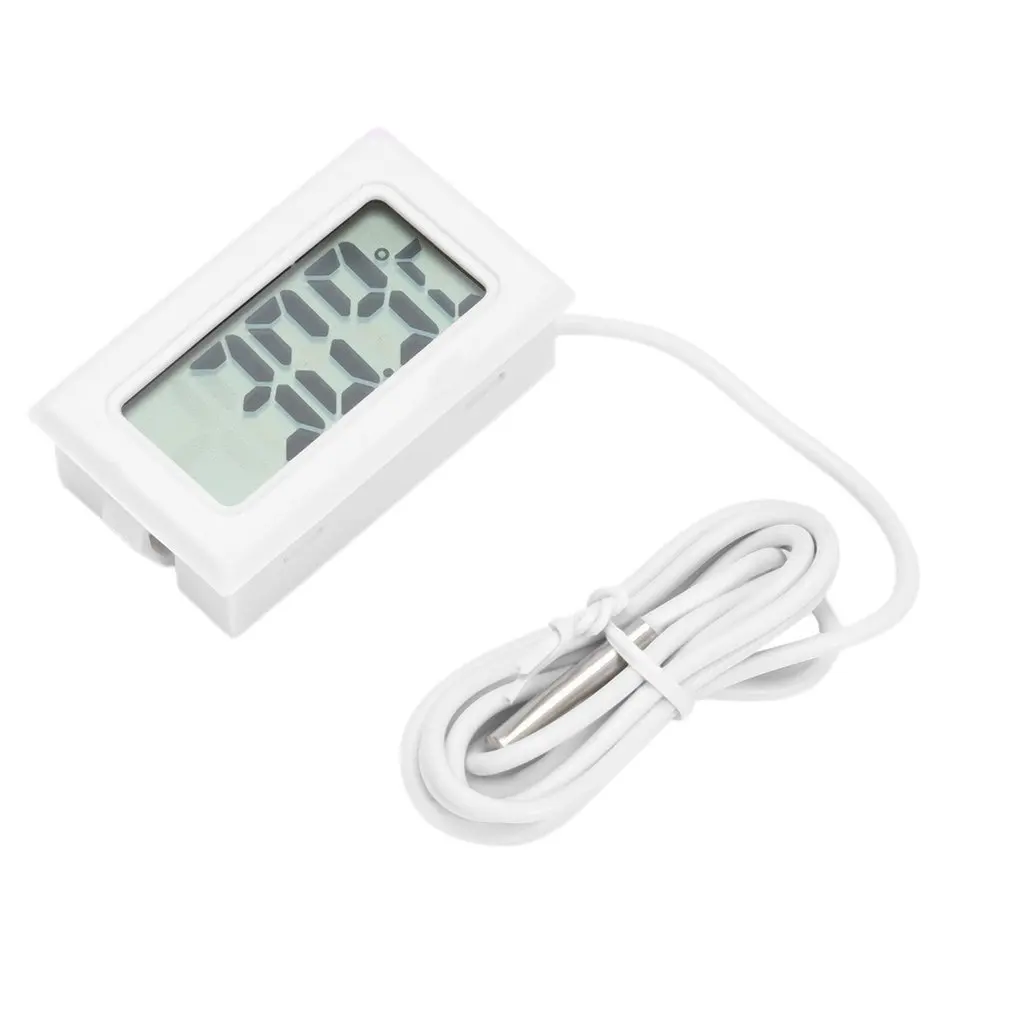 

Mini Portable ConvenientLCD Refrigerator Freezer Fridge Digital Thermometer Humidity Meter Temperature -50 - 110 White