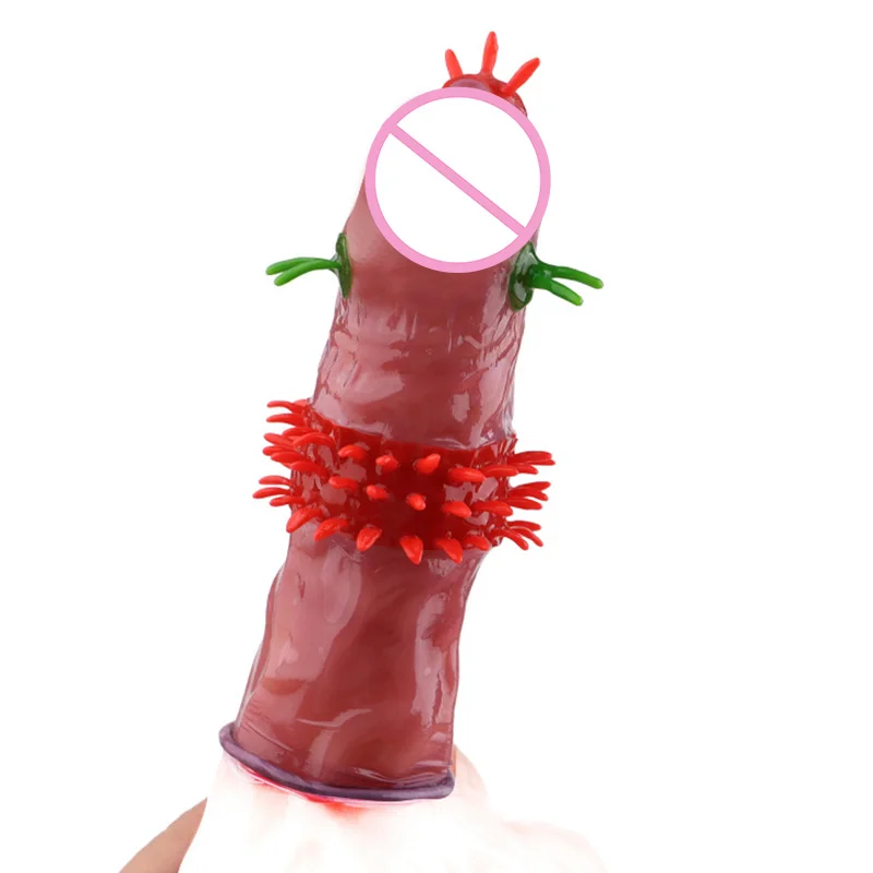 6 шт. мужские презервативы с большими гранулами шипами и задержкой секс-игрушки