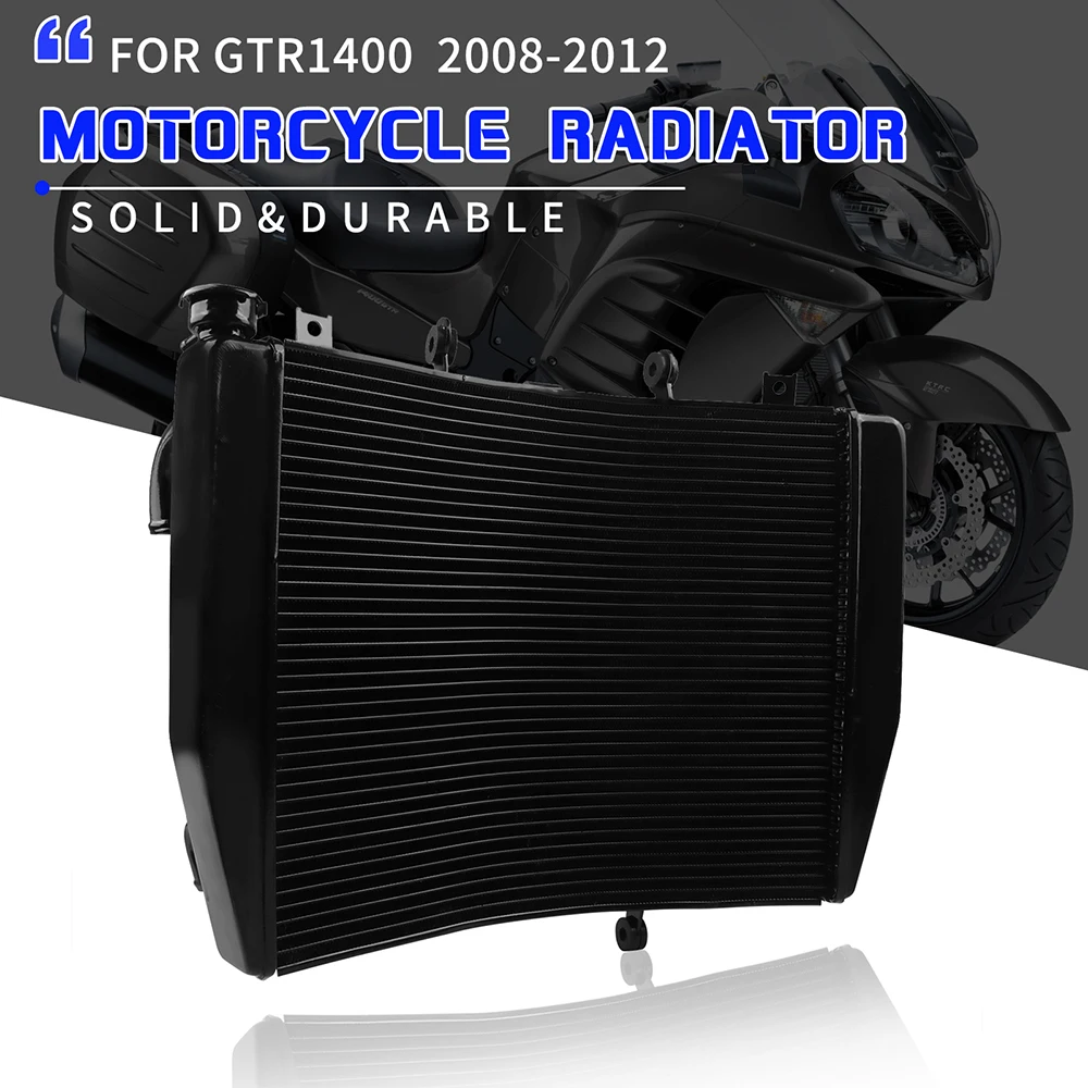 Радиатор двигателя мотоцикла охлаждающий резервуар для воды Kawasaki GTR 1400 GTR1400 2008-2012