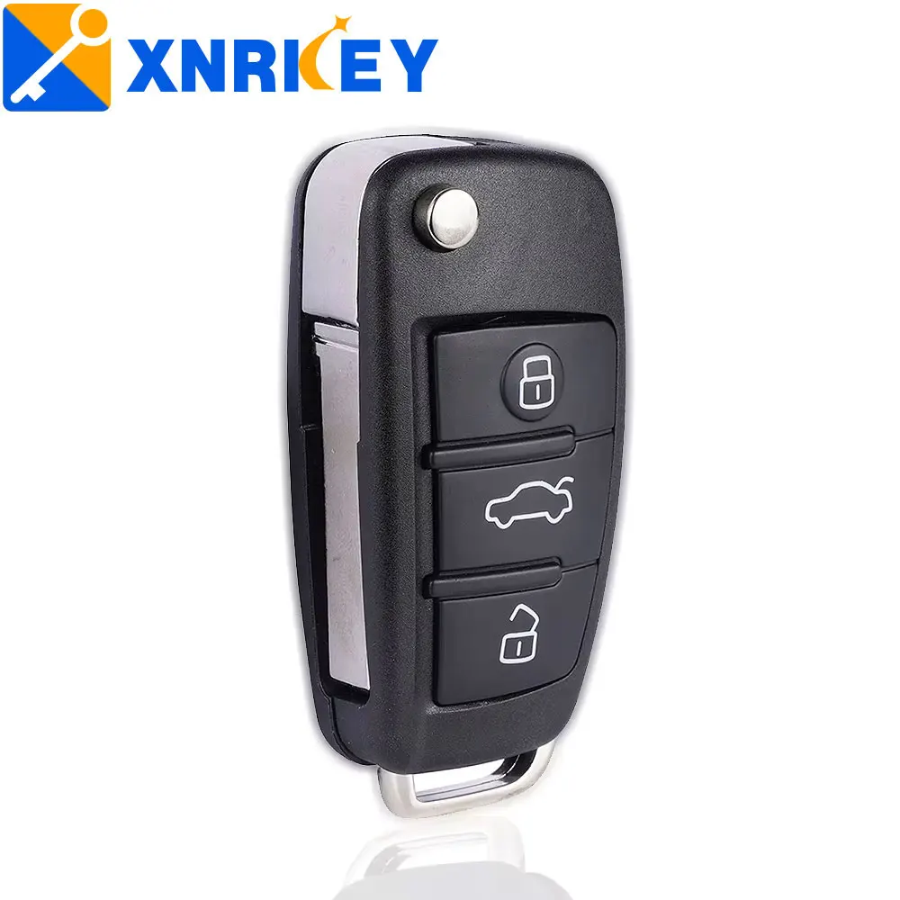 XNRKEY 3 кнопочный автомобильный флип-чехол для Audi A2 A3 A4 A6 A6L A8 Q7 TT