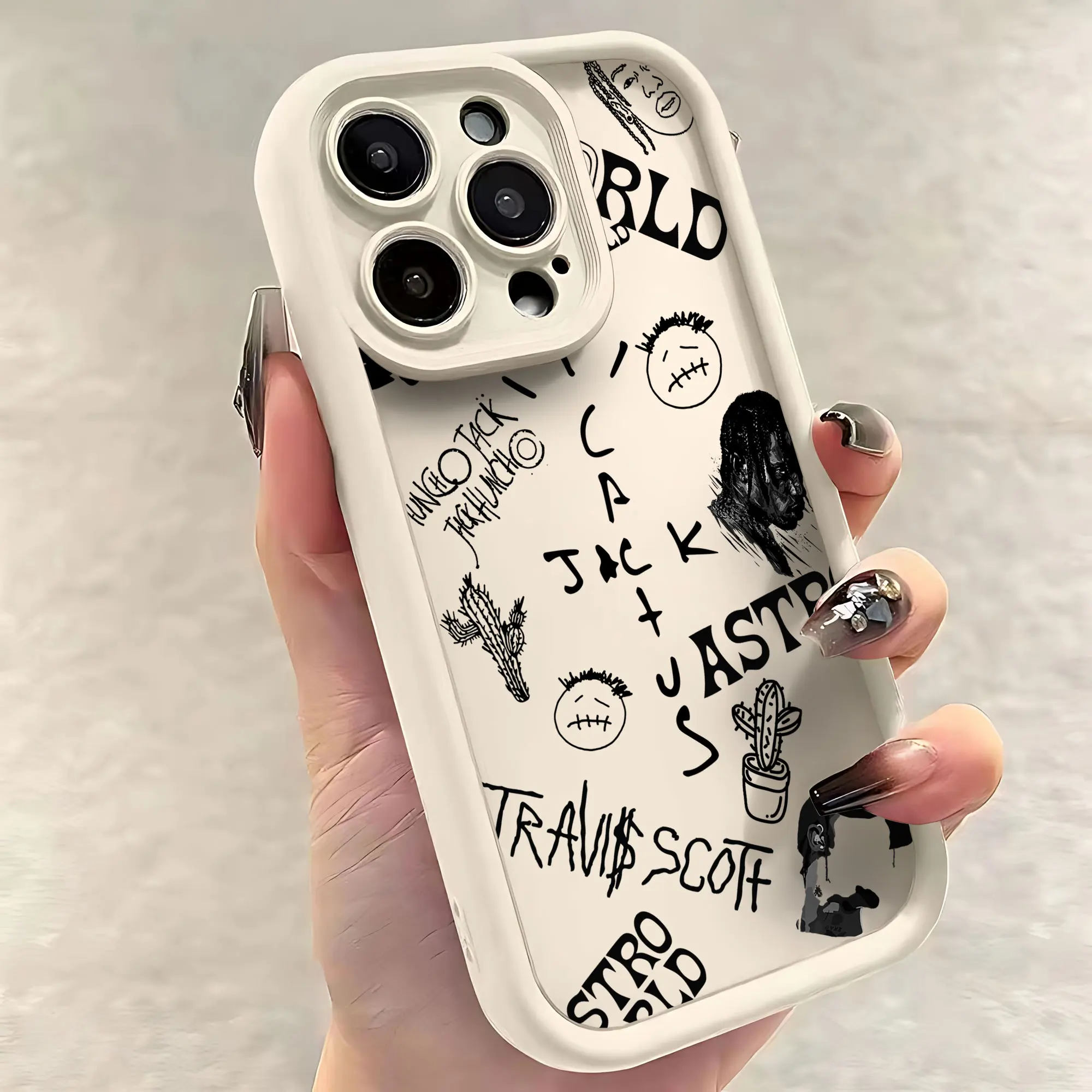 Роскошный чехол для телефона с тревисом Скоттом КАКТУСОМ Джеком Samsung S24 S23 S22 S21 S20