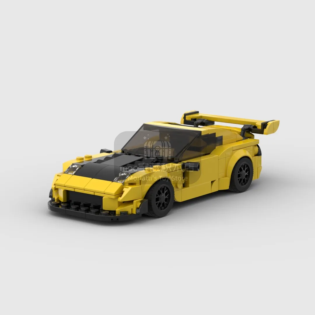 

Сборный строительный блок MOC RX-7 FD3S V2, модель спортивного автомобиля, классическая игрушка для взрослых, Коллекционирование, подарки, сувенир, совместим с