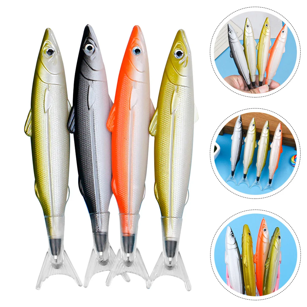 

Pen Pens Fish Ballpoint Novelty Writing Gel Kids Party For Signature Funny Ink Fishing School Student Stationery Animal Adults