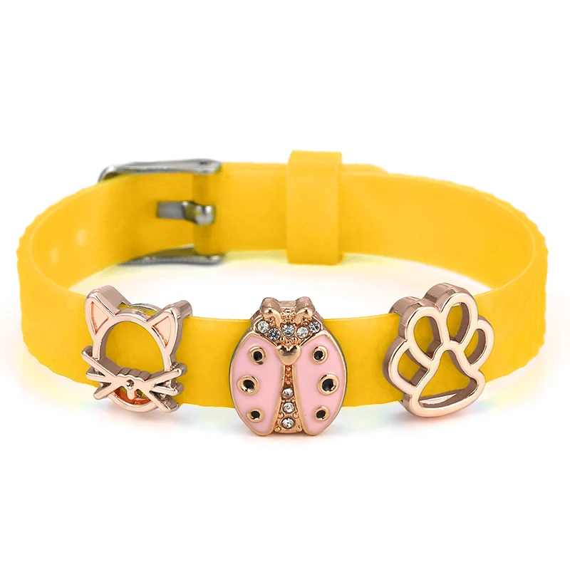 Желтый силиконовый простой сетчатый Браслет с бусинами Love MOM 10 мм браслеты