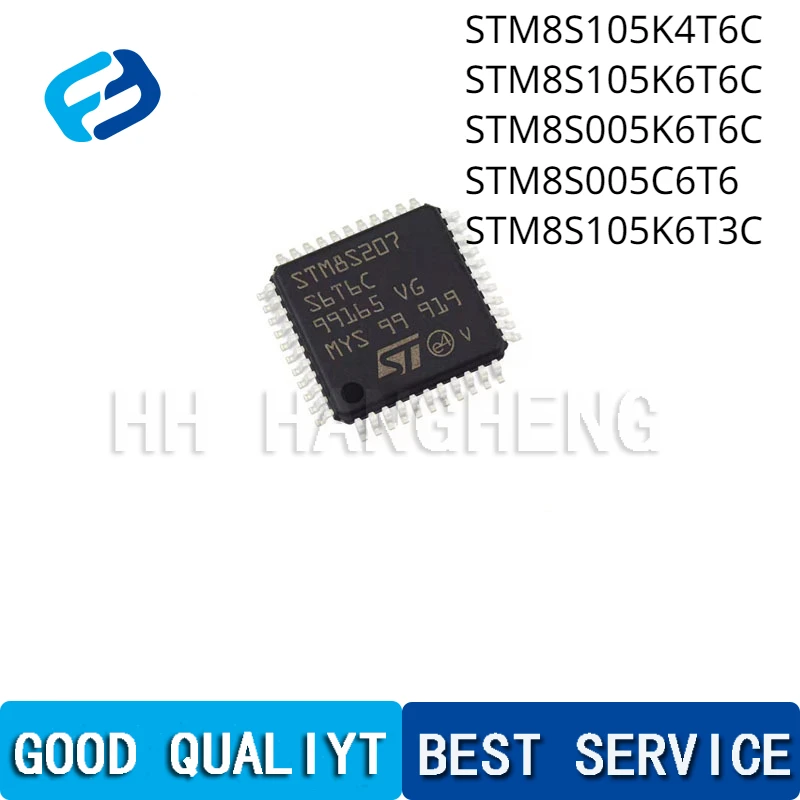 Набор микросхем STM8S105K6T3C STM8S105K4T6C STM8S105K6T6C STM8S005K6T6C STM8S005C6T6 QFP, 10 шт./партия, новинка 100%