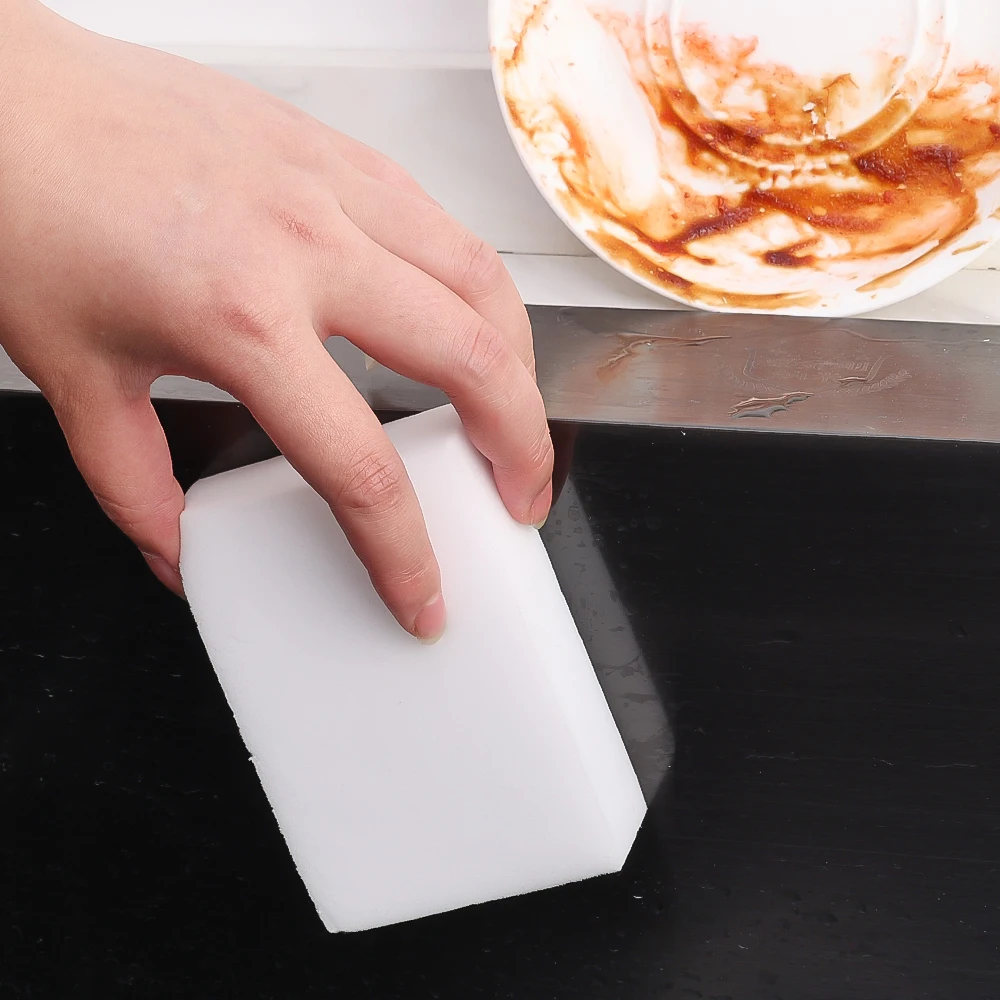 Нано-губка для мытья посуды плотная белая губка уборки дома ванной кухни офиса