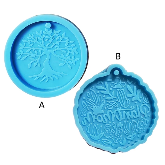 Leaf molds silicone keychain mold for resin epoxy craft DIY silicone shiny  keychains jewelry Pendant DY0255