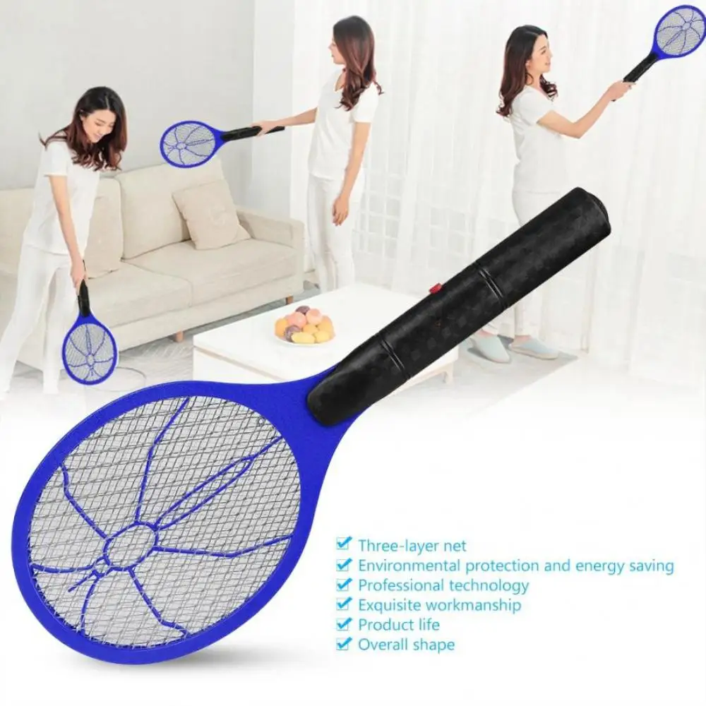

Electric Mosquito Swatter Racket Killer Lamp Battery Handheld Electric Insect Killer Fly Swatter Anti Insects Zapper Repellents