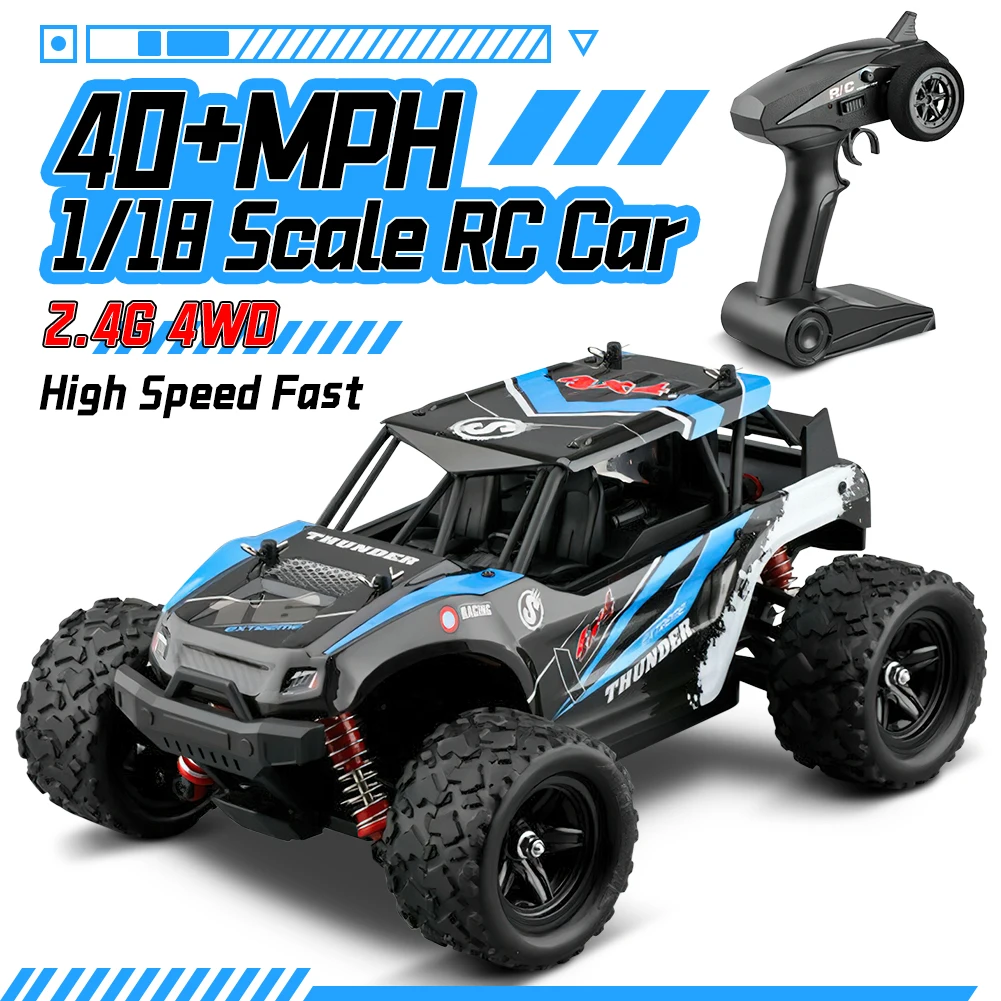 2022 New HS 18312 18321 18302 RC Car 40+MPH 1/18 Updated Version 2.4G 4WD High Speed Fast Remote Controlled Large Track Toys