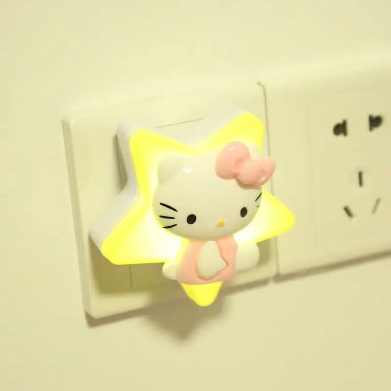 

Hellokittys Night светильник Sanrio Kawaii Mymelody аниме Креативные аксессуары для спальни Симпатичные игрушки мультфильм подарок на день рождения