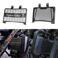 black motorcycle iron radiator grill cover protector oil cooler water tank net guard for harley sportster s 1250 rh1250 21 22