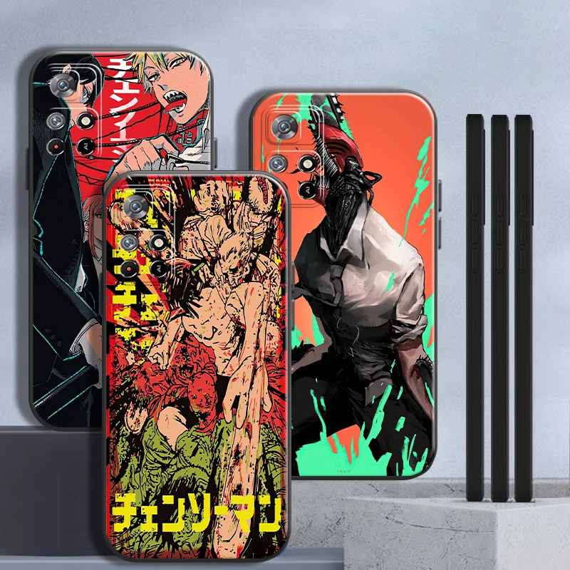 

Anime Chainsaw Man Pattern Phone Case For Xiaomi Redmi Note 11 11T 11S 10 10S 10T 9 9S Pro 5G Redmi 10 9 9T 9A 9AT 9C Soft