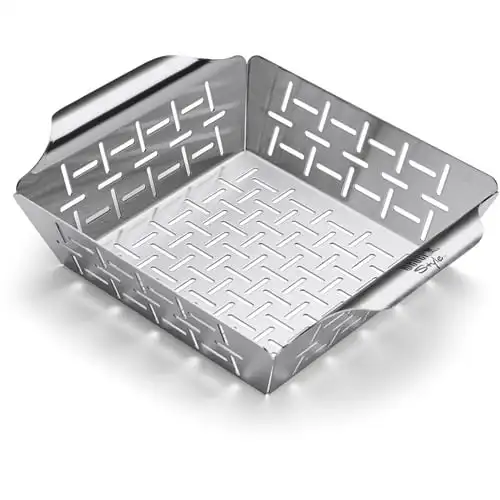 

Маленькая корзина для овощей из нержавеющей стали