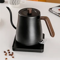 household electric coffee pot 800ml hot water jug temperature control heating water bottle stainless steel gooseneck tea kettle