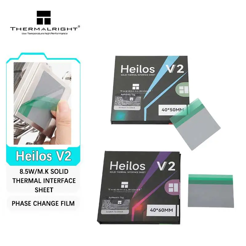 Thermalright 8 5 Вт/MK Heilos твердый лист термоинтерфейса V2 CPU термопаста Pad силиконовая