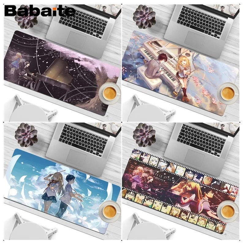 

Your Lie In April New Large Sizes DIY Custom Mouse Pad Mat Size For Keyboards Mat Boyfriend Gift