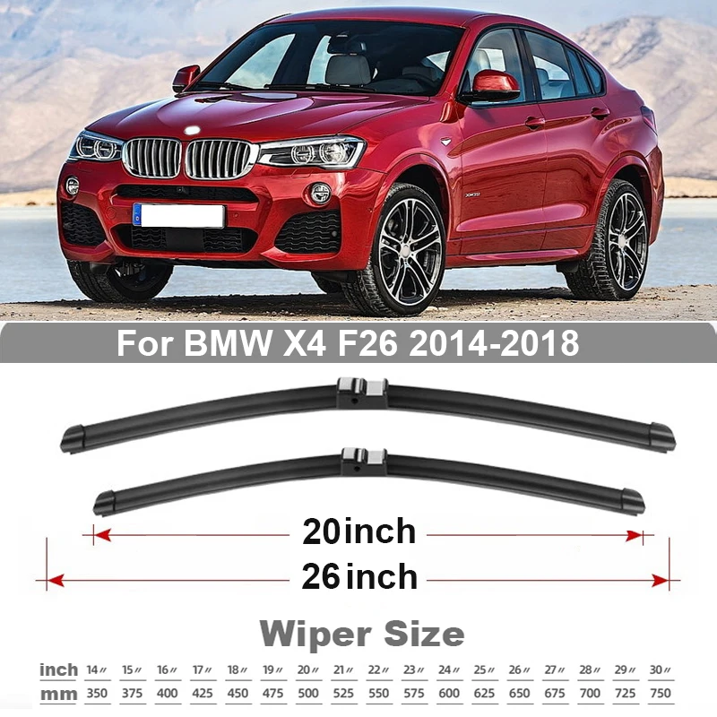 Автомобильные щетки стеклоочистителя TONLINKER для Bmw X4 F26 2014 2015 2016 2017 2018