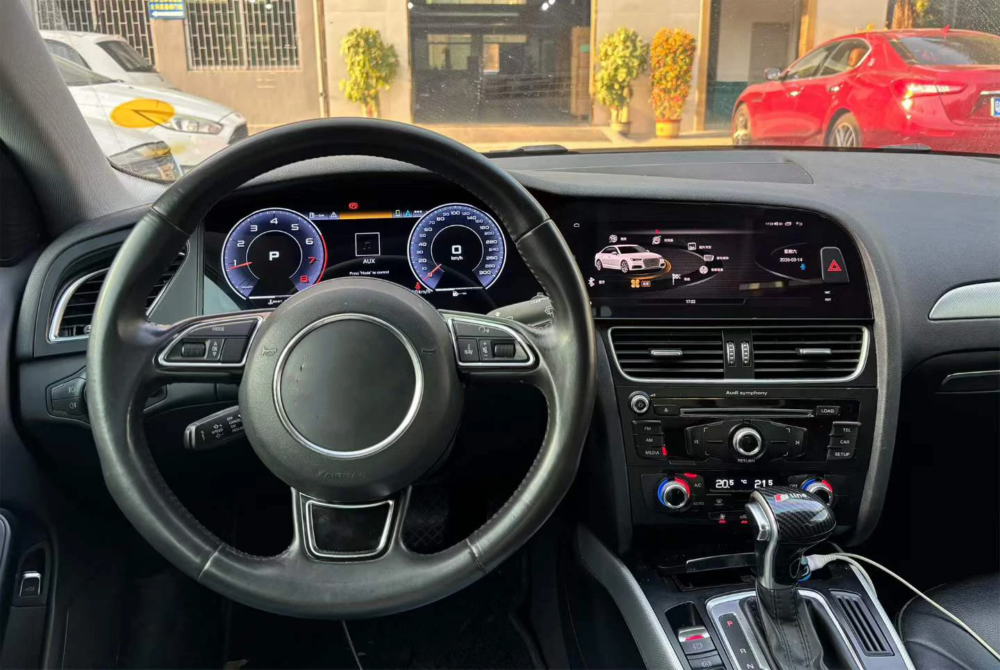 Фото Цифровая приборная панель с сенсорным экраном на Android 13.0 для Audi A4 A4L 2009-2016, мультимедийная система с CarPlay, двойным экраном, автомобильным радио, DSP и Bluetooth 5.0 №4