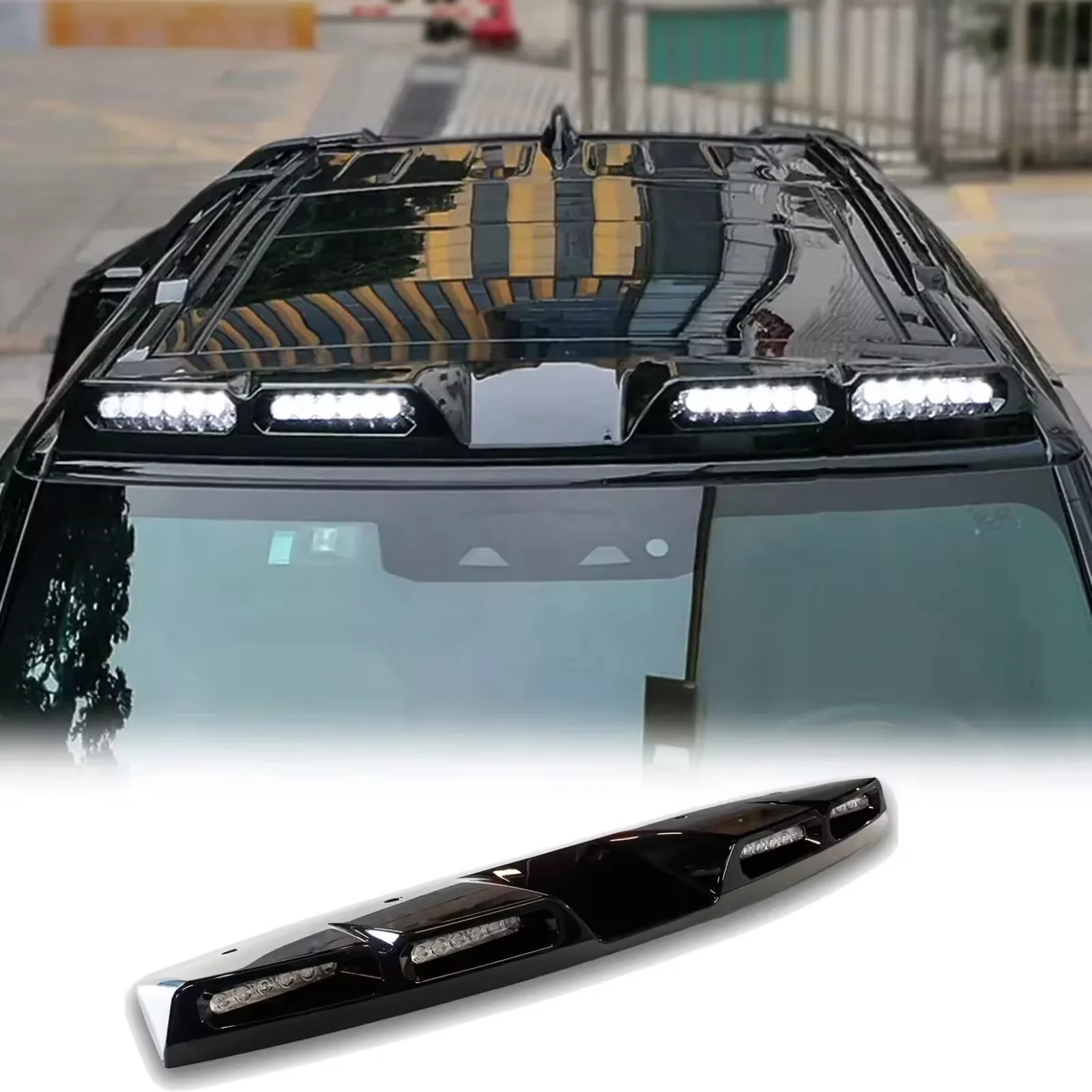 T2 TRAVELER 4EYES TYPE ROOF LIGHT Переднее крыло W463 4x4 Стиль Спойлер на крышу с подсветкой для G