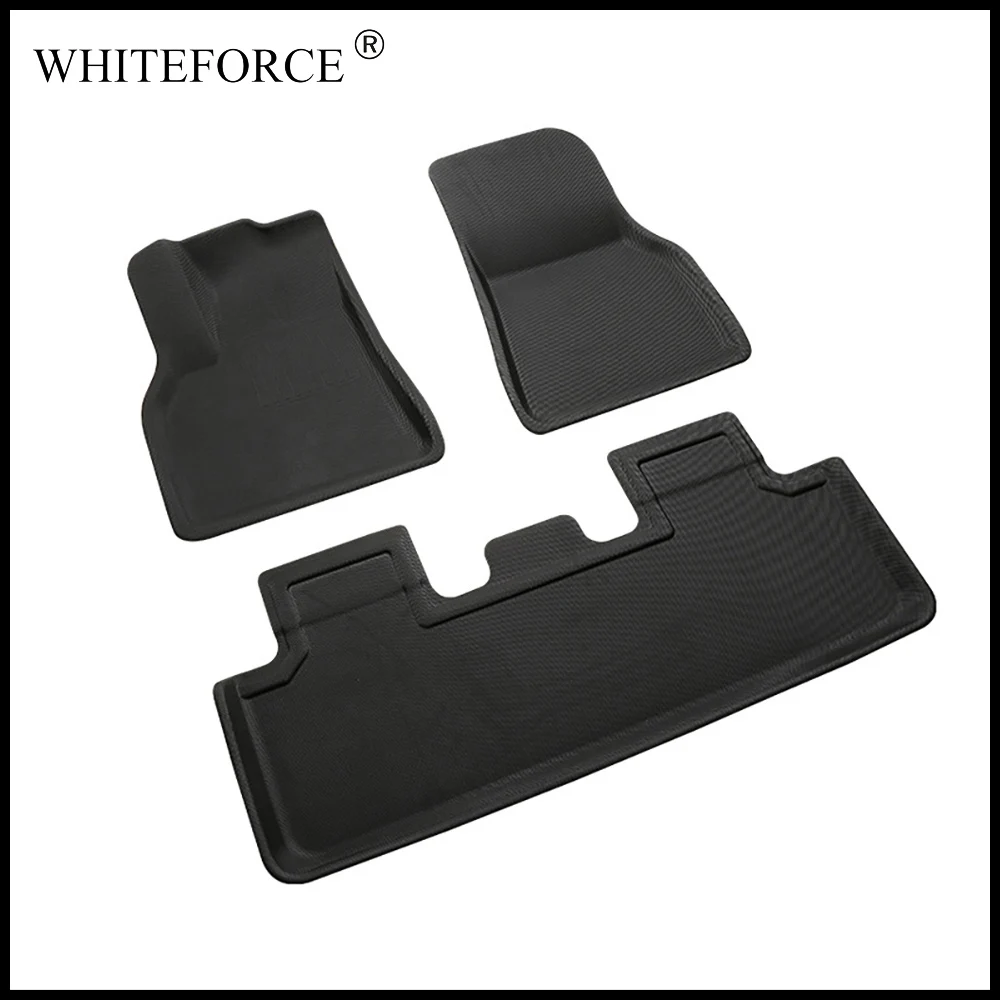 

Автомобильный 3D напольный коврик для Tesla Model 3/Y 2020-2022, левый/правый напольный коврик для любой погоды с рулем, резиновый водонепроницаемый на...