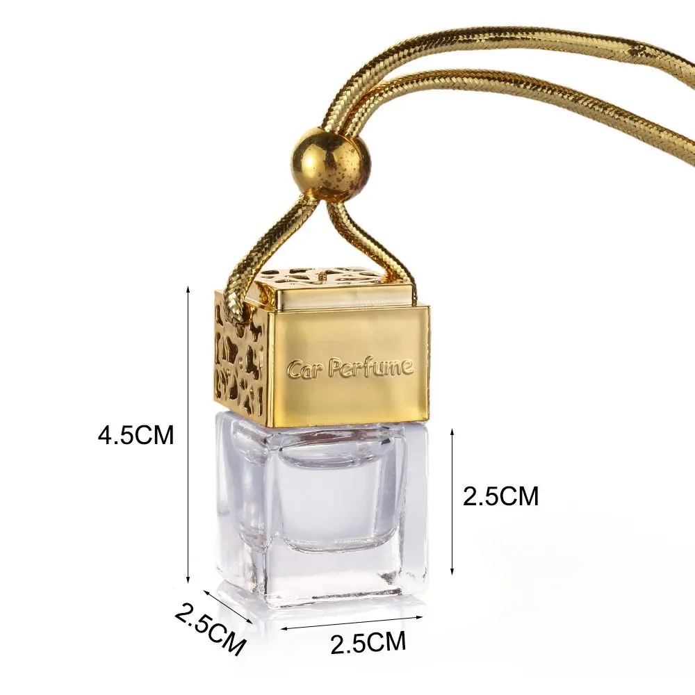 

1/3PCS Household Essential Oils Auto Ornament Diffuser Air Fresher Car Perfume Bottle Fragrance Empty Glass Bottles