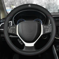 car steering wheel pu leather cover suitable for suzuki swift swace vitara alivio liana celerio jimny sx4 im 4 baleno ciaz dzire