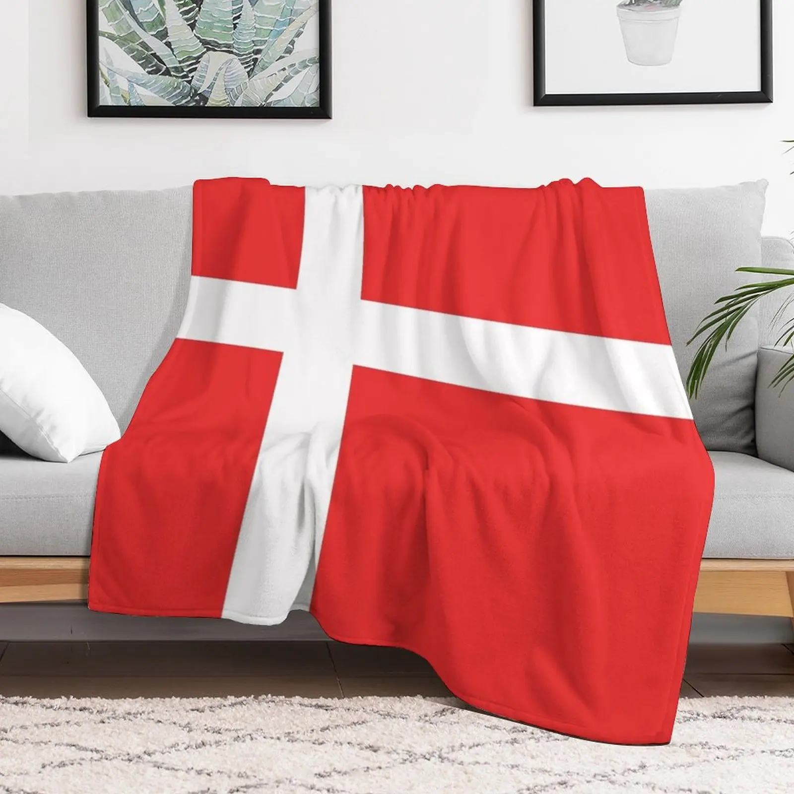 Одеяло с датским флагом многофункциональное термоодеяло для подарков на День