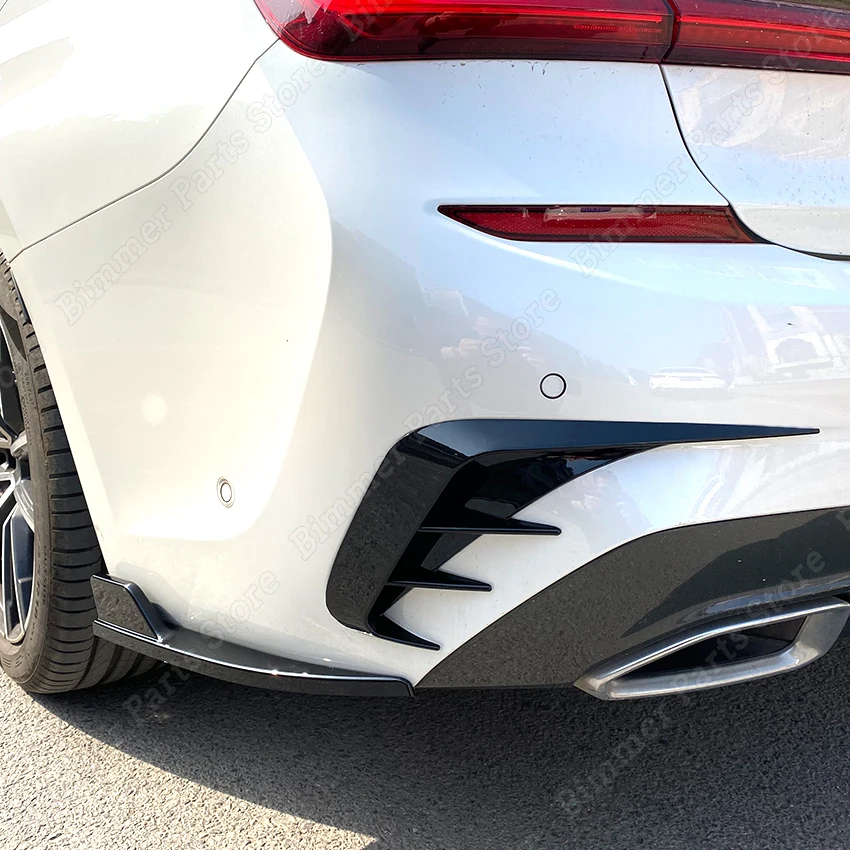 

ABS Rear Bumper Canards Air Vent M Performance Side Splitter for BMW 3 Series G20 320e 330e 318i 320i 325i 330i 340i 2019-2022