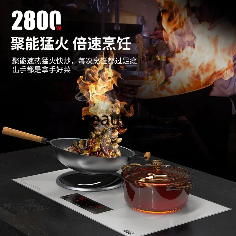 Встроенная мощная индукционная плита с глубокой вогнутой полусферой