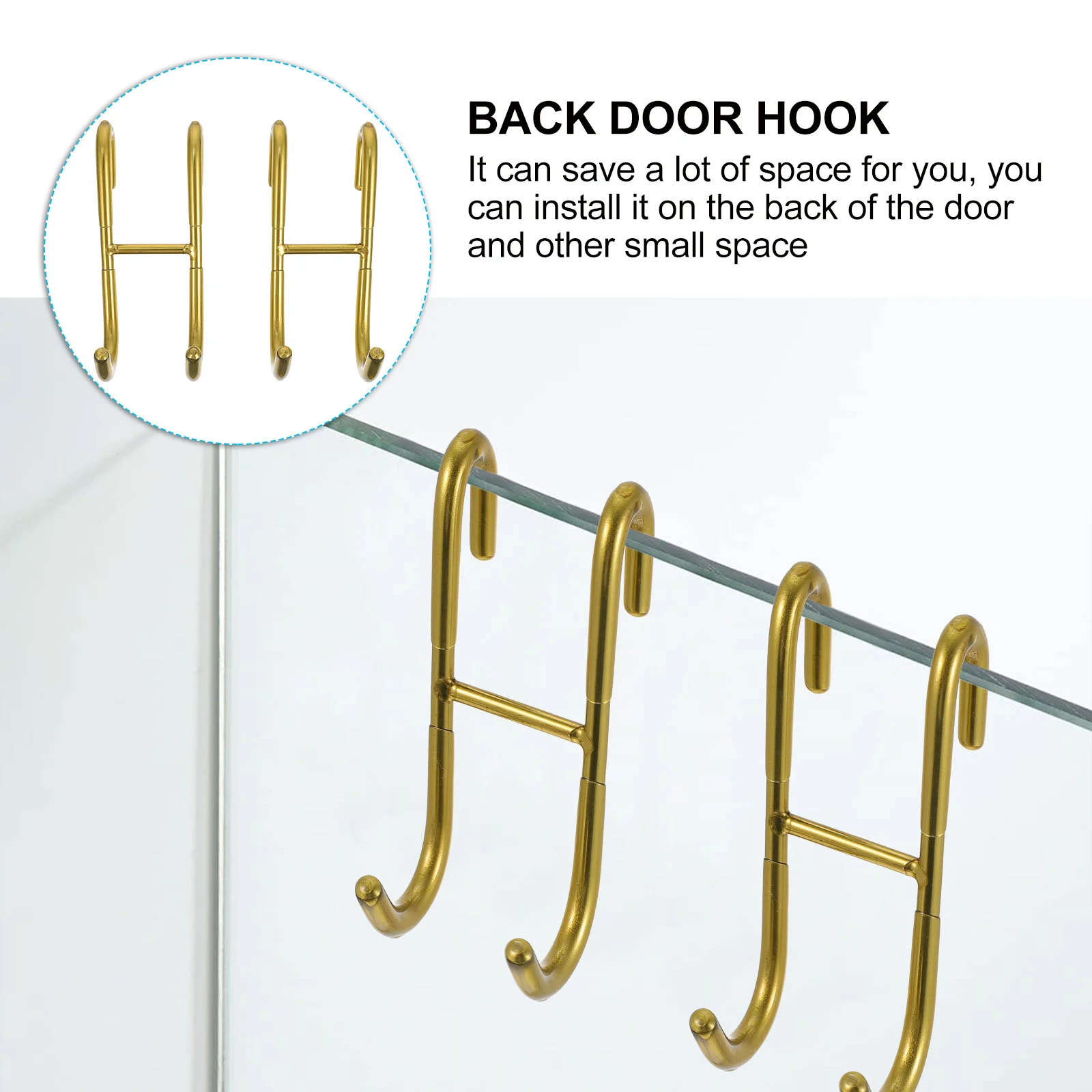 Дверной крючок 2 шт. бесплатная металлическая сверхмощная вешалка для хранения