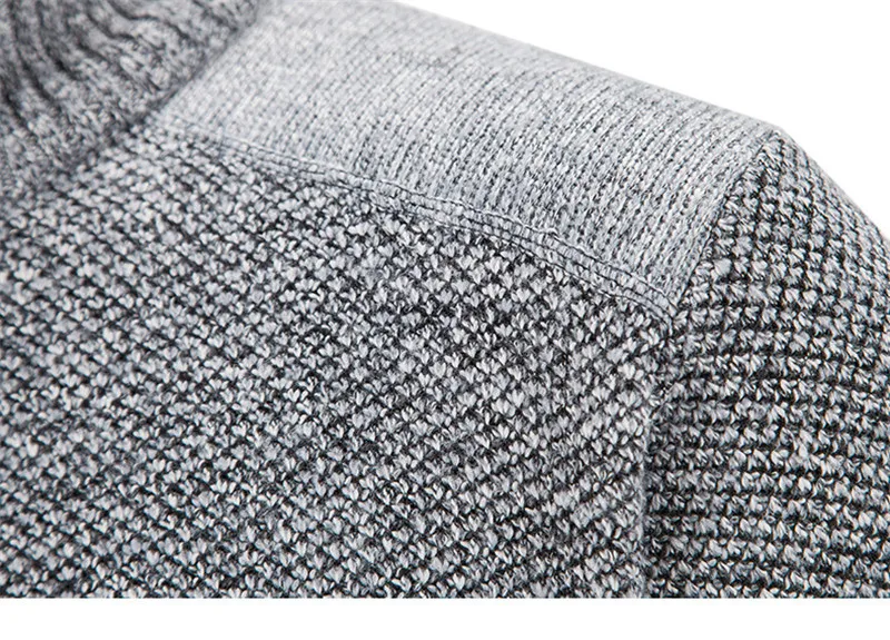 Мужской трикотажный кардиган свитеры с воротником-стойкой свитер на молнии