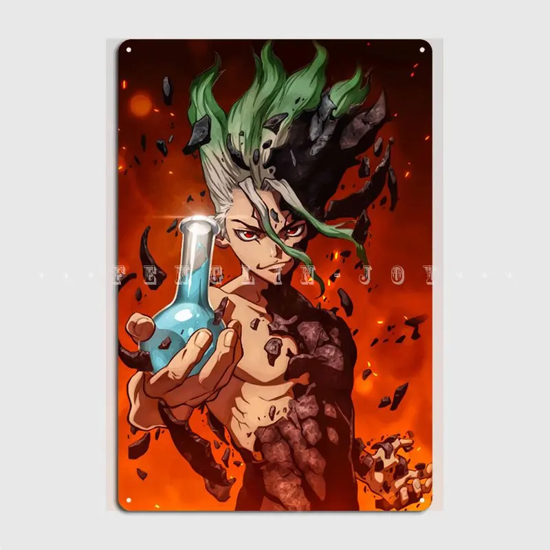 

Металлический знак Dr Stone, проектирование настенные фотообои, плакат