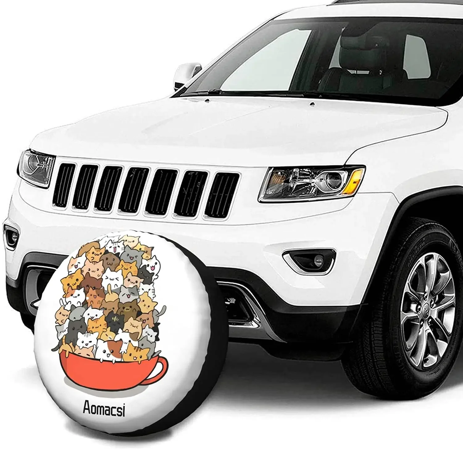 Чехол для запасного колеса Aomacsi водонепроницаемая защита от солнца прицепа