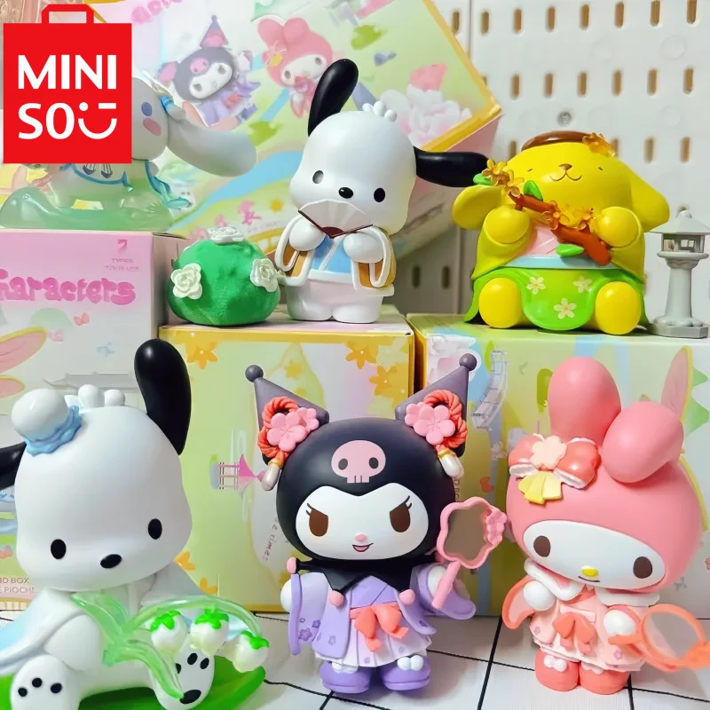 Лидер продаж фигурки Miniso Sanrio новая серия одежды с рисунками цветов собака Kuromipacha