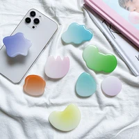 smudge alien phone holder griptok simple gradient color stand foldable phone grip for iphone samsung xiaomi phone accessories