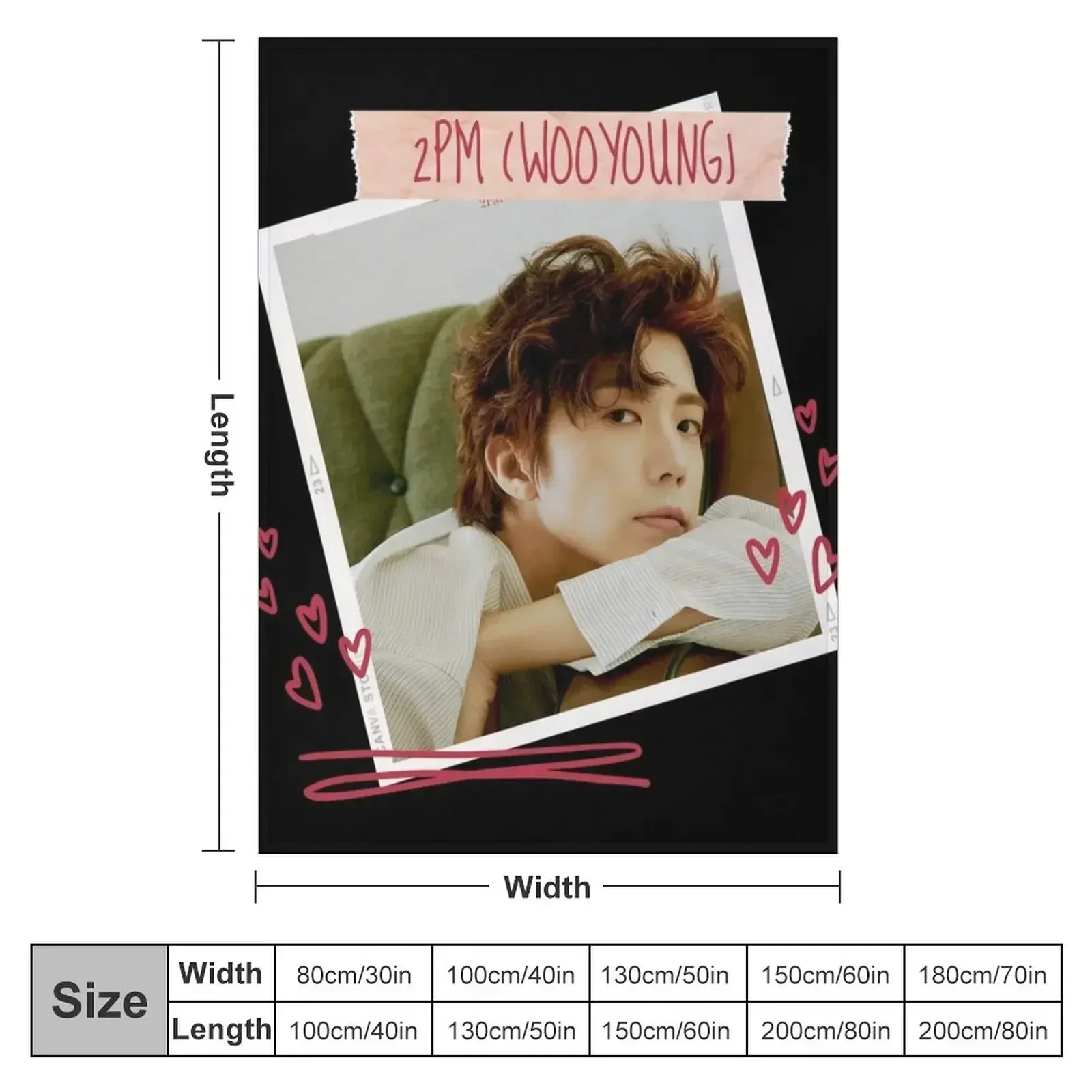 PM - 2PM Comeback wooyong Throw Blanket Роскошный дизайнерский гигантский диван Мягкие роскошные