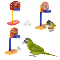 2022jmt pet birds chew toy parakeet bell balls parrot toys birdie basketball hoop props pet parrot pet products